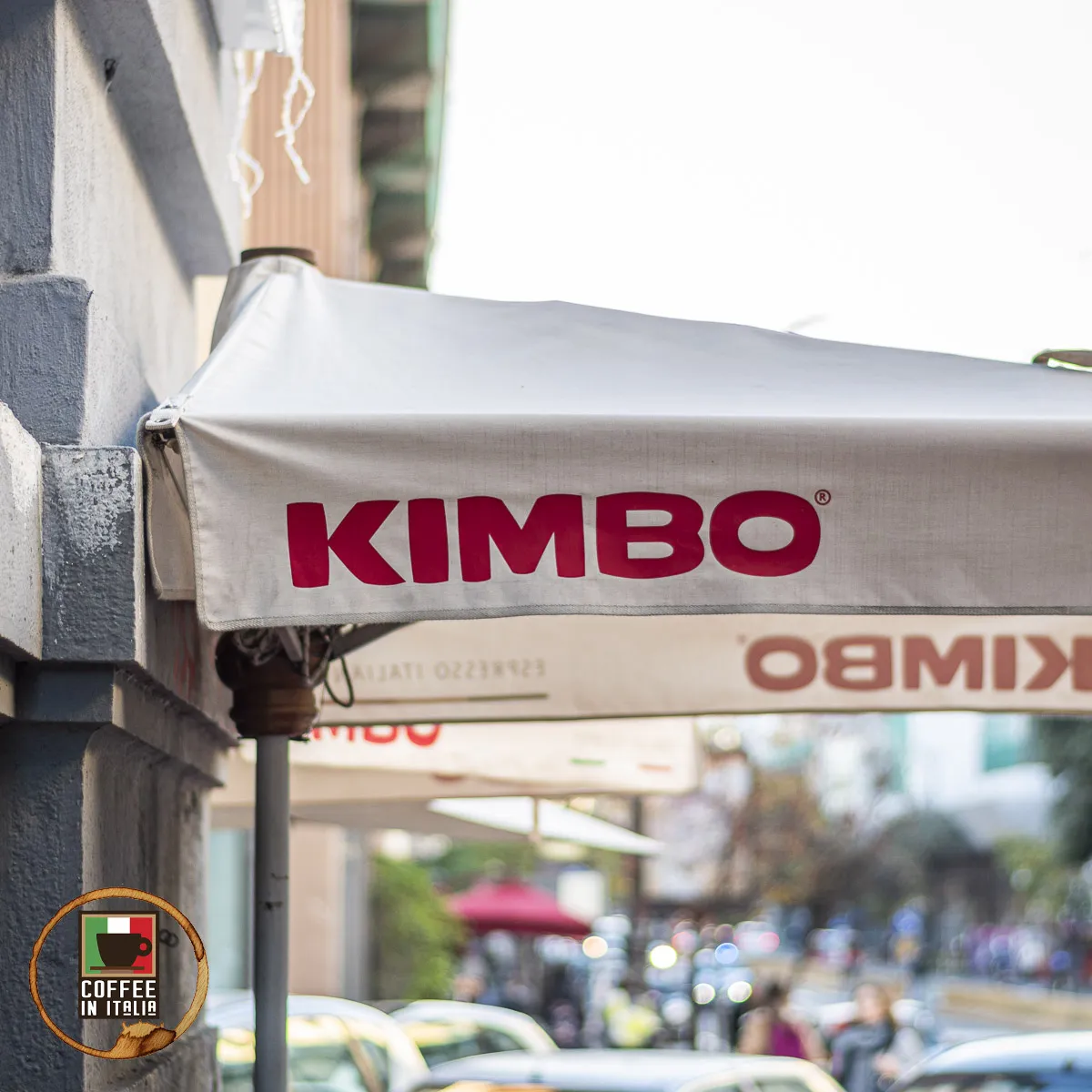 Coffee in Naples Italy - Kimbo Awning