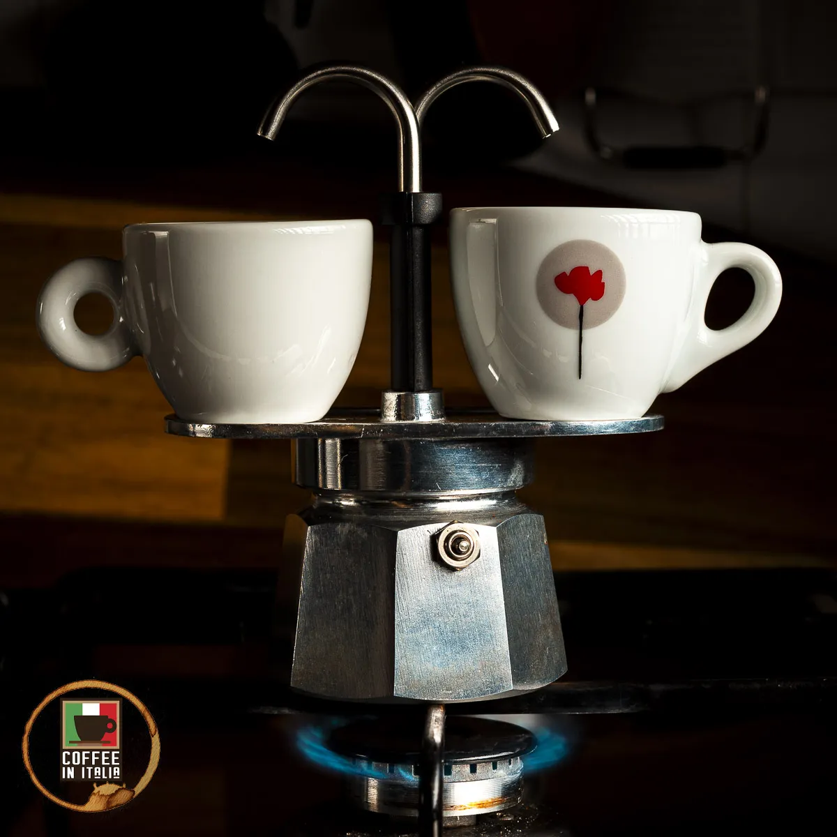 Bialetti Mini Express 2 Cup - Flame On